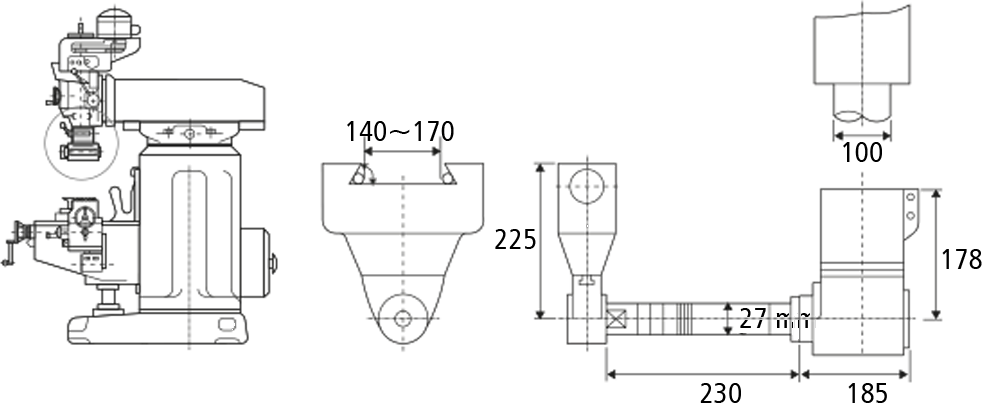Conjunto Cabeçote Ângulo Reto - BT Fixo